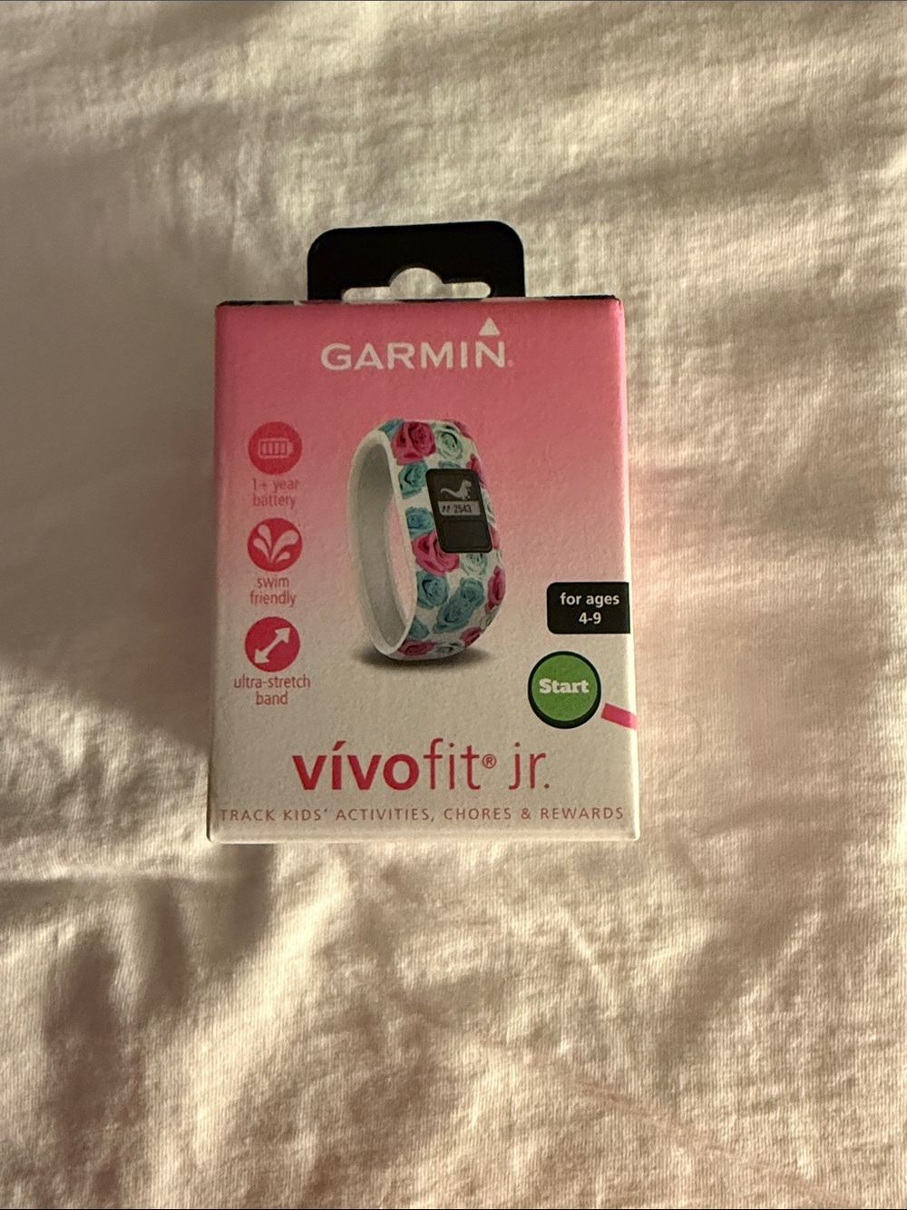 Garmin kids activity tracker - Pink with Teal Floral Band